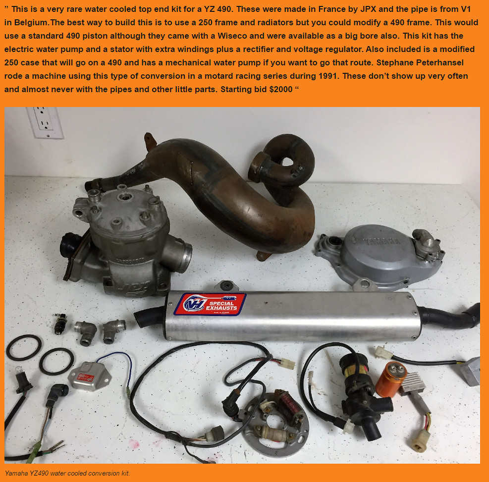 Who knew? 1985 RM500 with liquid cooling Old School Moto Motocross